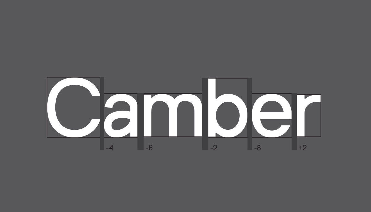 Camber sans serif font
