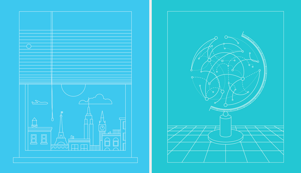 Fordham Viewbook Illustration