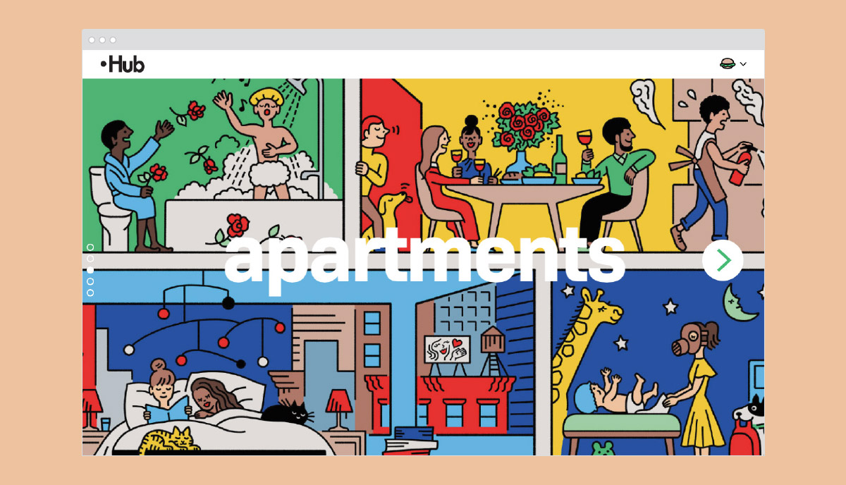 Hub Residential Branding